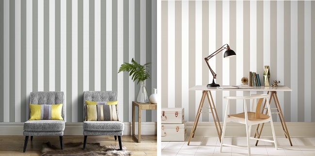 Gestreept behang