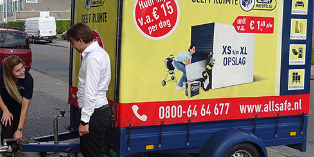 ALLSAFE Mini Opslag biedt de goedkoopste aanhanger van Nederland