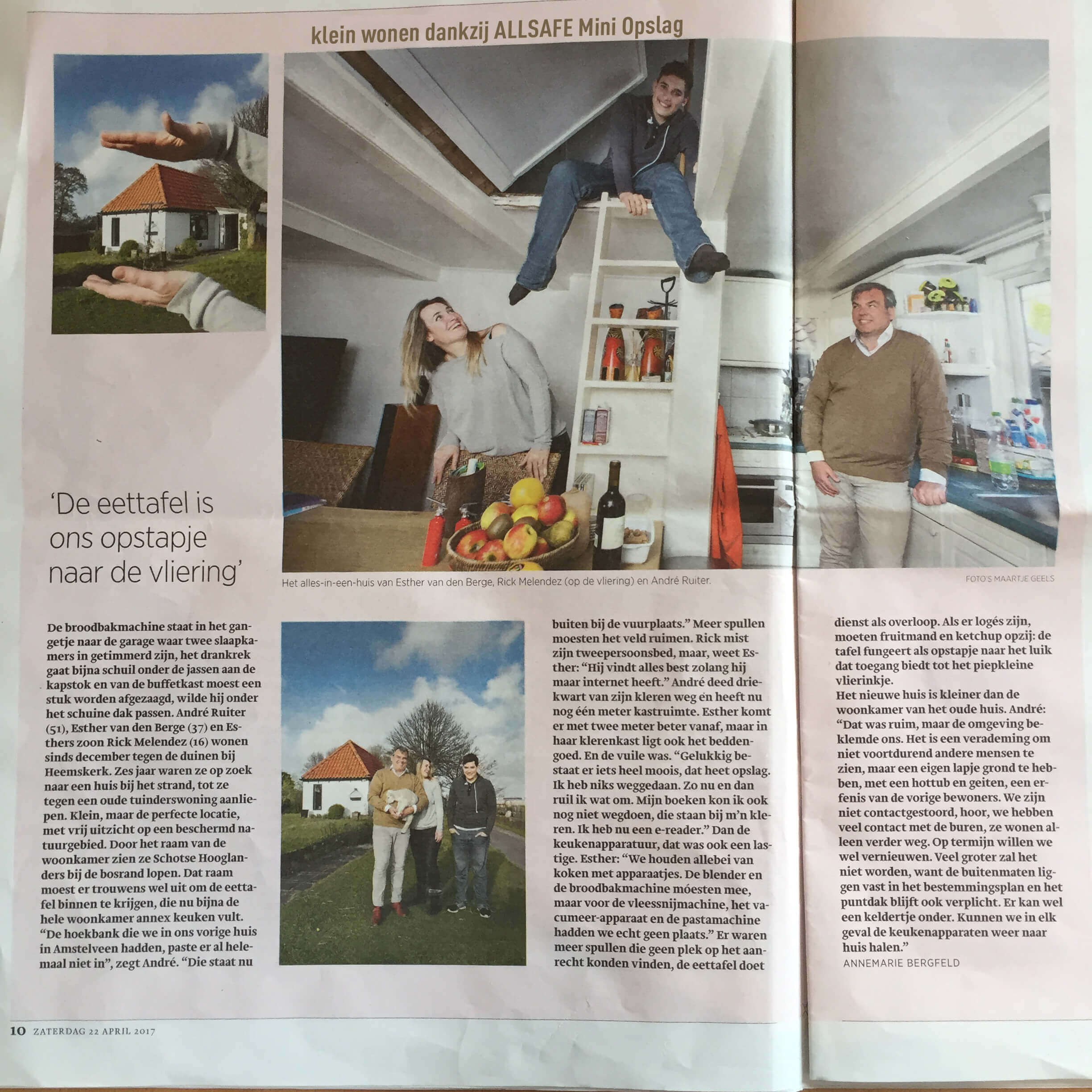 Klein wonen dankzij ALLSAFE Mini Opslag