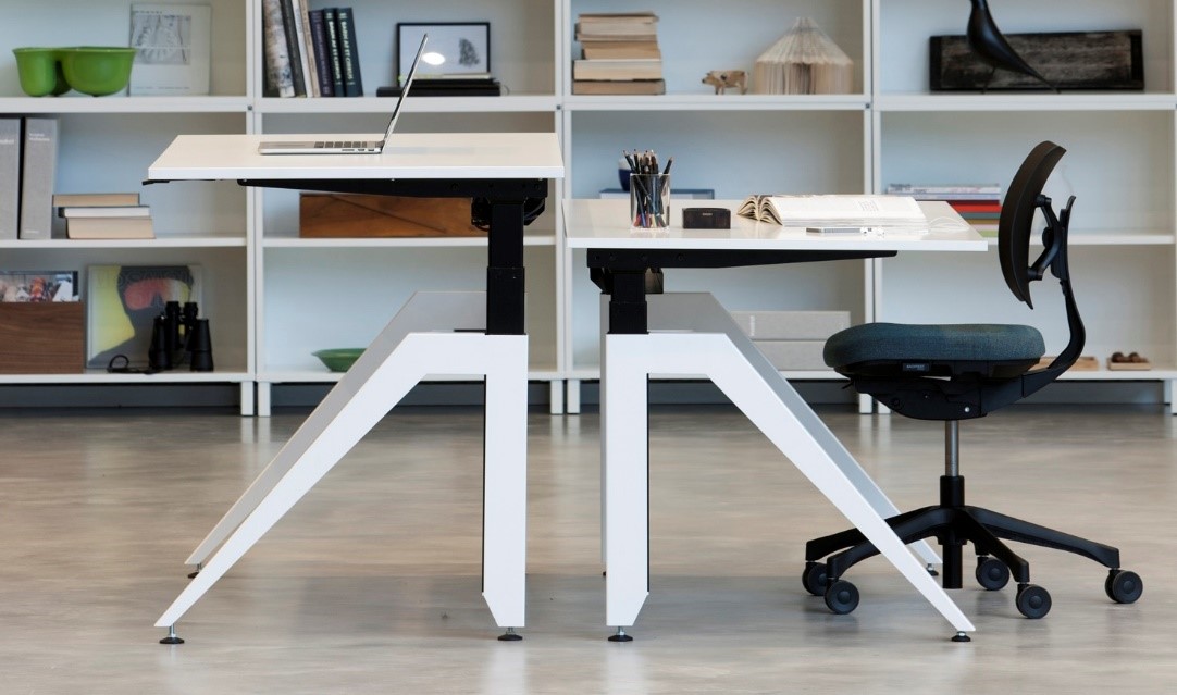 In hoogte verstelbaar bureau