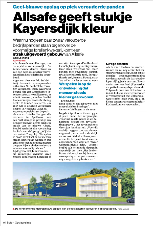 ALLSAFE opent in Apeldoorn