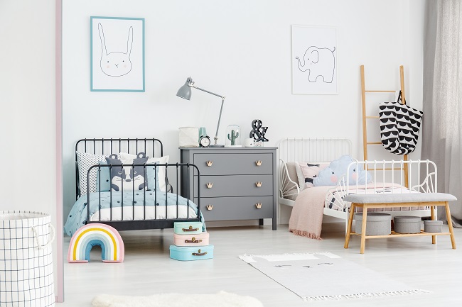 2 kinderen op 1 kamer aparte hoekjes