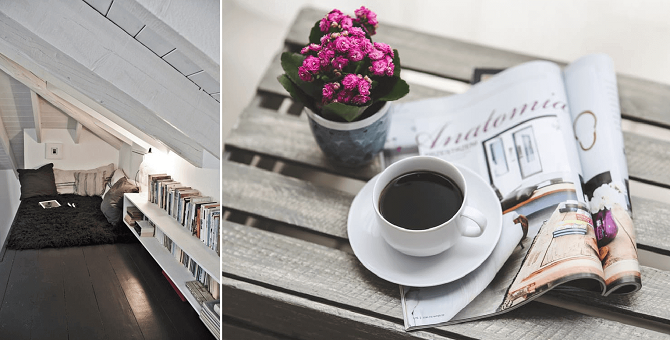 Knus hoekje op zolder