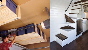 Opbergruimte onder de trap of plafond