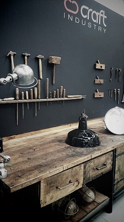 Stevig werkblad in garage